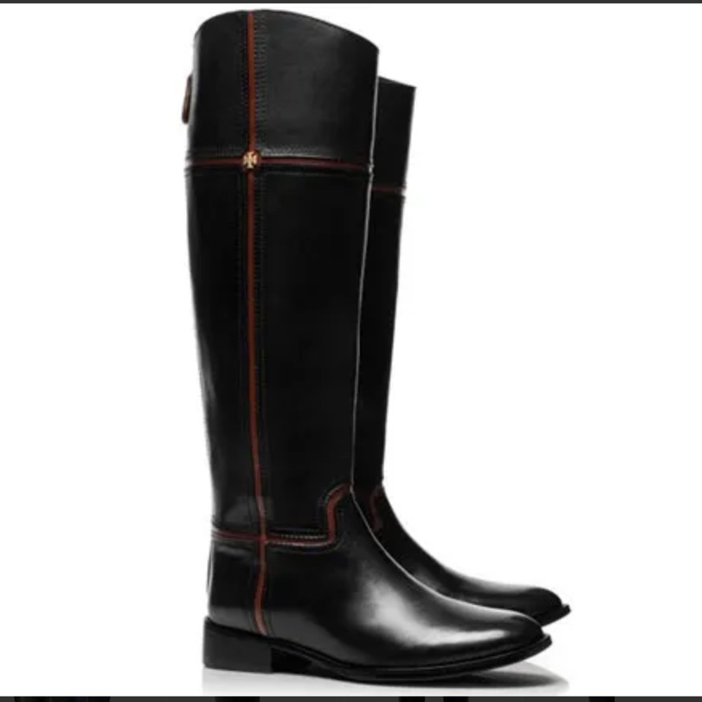 Tory Burch Juliet Black Riding Boot 7.5